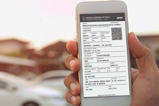 Documento digital de veículos está disponível em todo o Brasil; impressão pode ser feita em casa